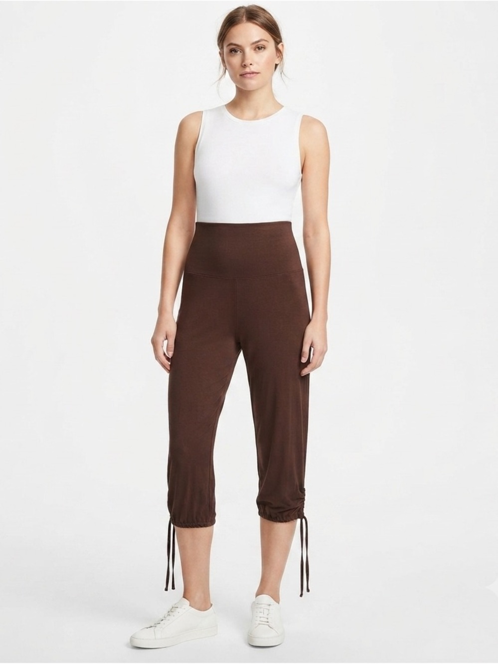 The Limited Dark Brown Casual Pedal Pusher Pants